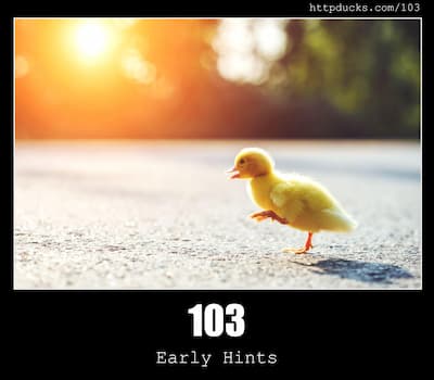 103 Early Hints & Ducks