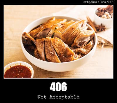 406 Not Acceptable & Ducks